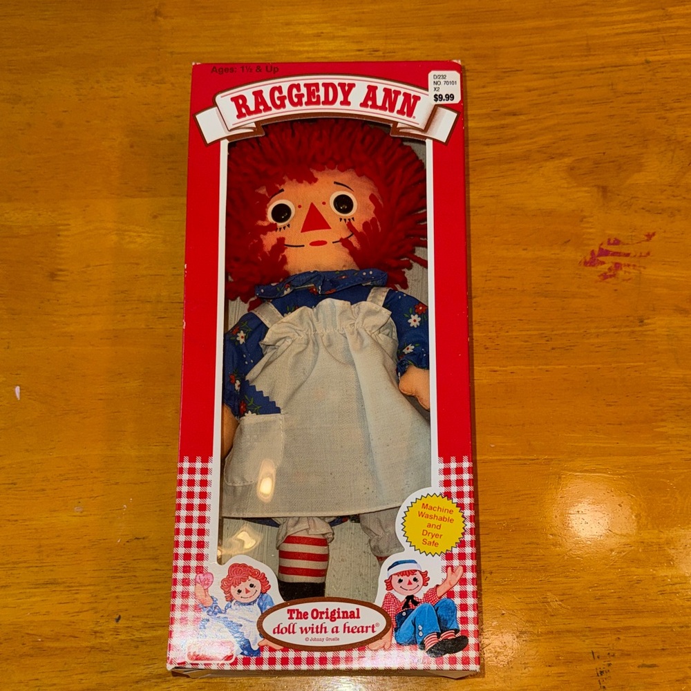 Vintage Playskool Raggedy Ann doll in box. New